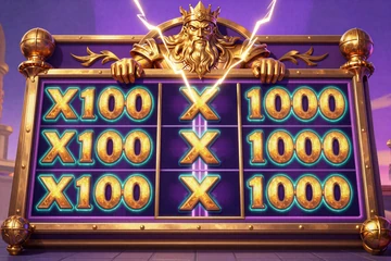 Gates of Olympus 1000 Slot mit Zeus und Blitz-Multiplikatoren im GambleZen Online Casino